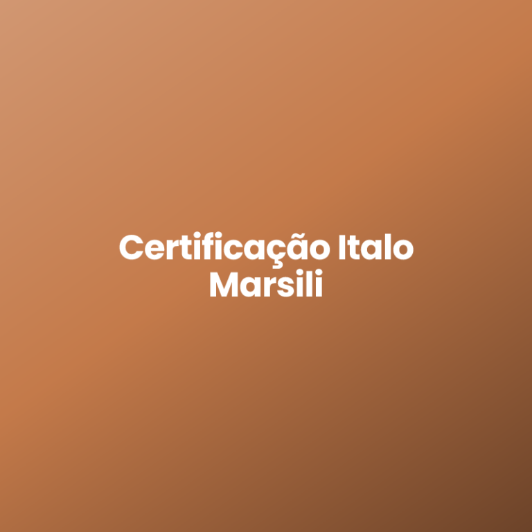 Certificação Italo Marsili
