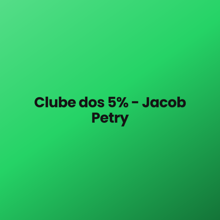 Clube dos 5% – Jacob Petry