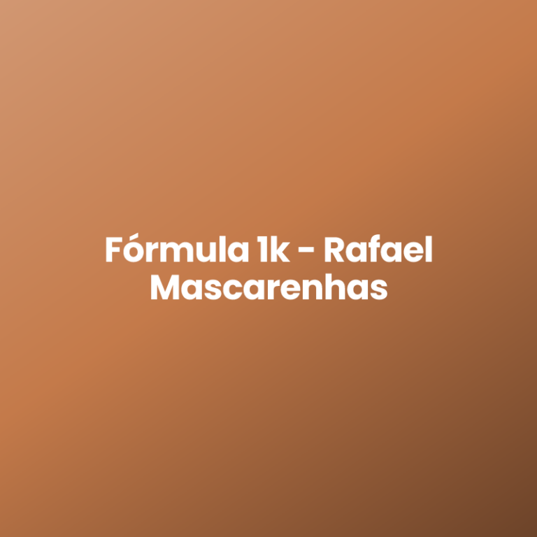 Fórmula 1k – Rafael Mascarenhas