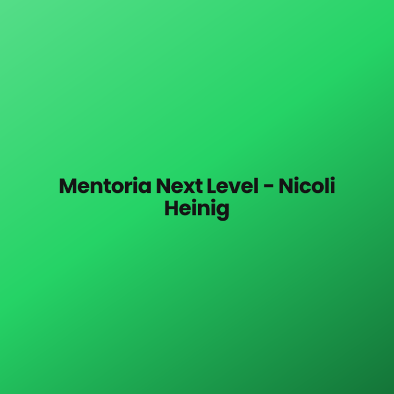 Mentoria Next Level – Nicoli Heinig