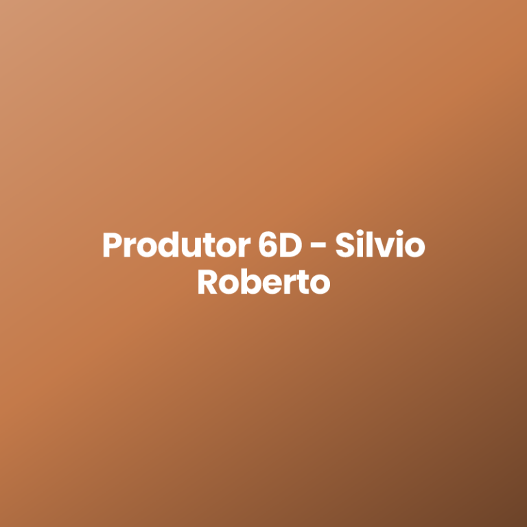 Produtor 6D – Silvio Roberto