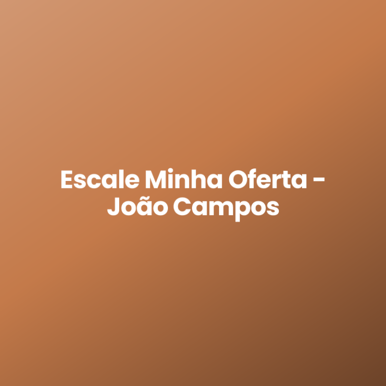 Escale Minha Oferta – João Campos