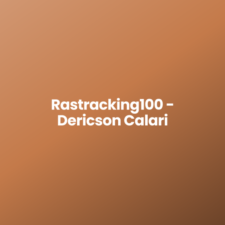 Rastracking100 – Dericson Calari