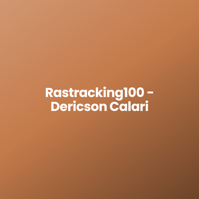 Rastracking100 – Dericson Calari