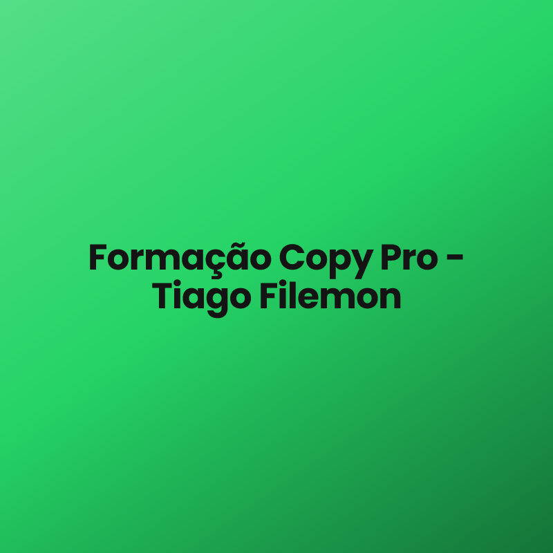 Formação Copy Pro – Tiago Filemon