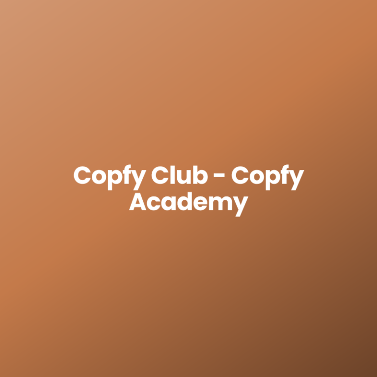 Copfy Club – Copfy Academy