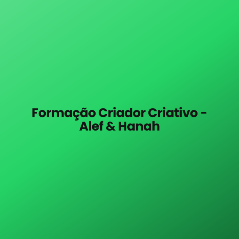 Formação Criador Criativo – Alef & Hanah