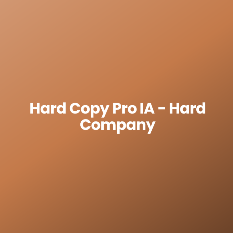 Hard Copy Pro IA – Hard Company
