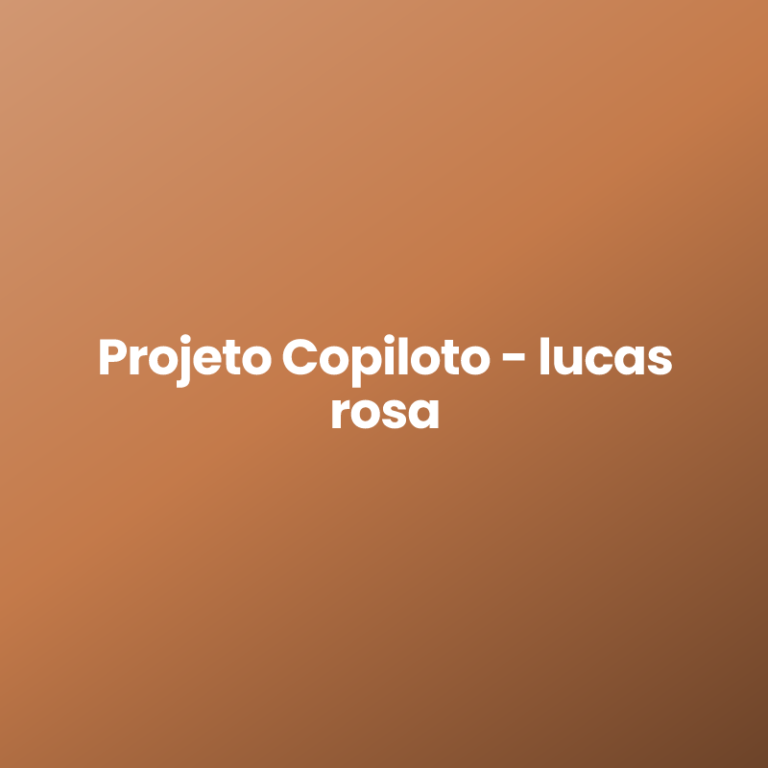 Projeto Copiloto – lucas rosa