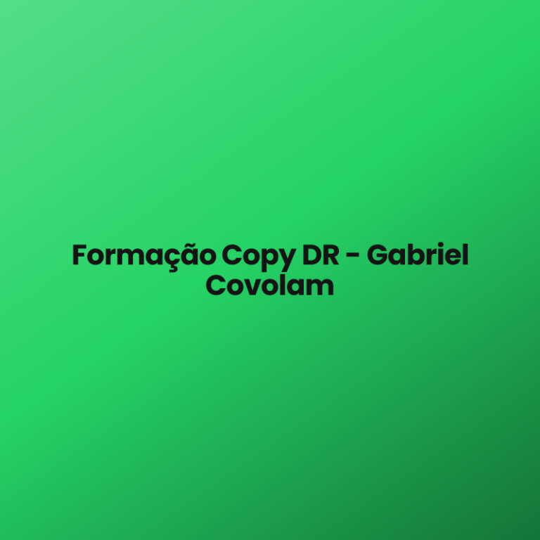 Formação Copy DR – Gabriel Covolam